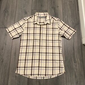 Icebreaker Wool Blend Short Sleeve Button Up Shirt Size S